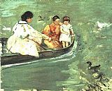 Mary Cassatt Wall Art - On The Water